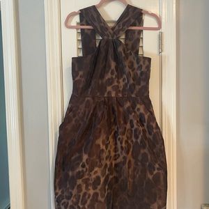 Brown and black Banana Republic dress